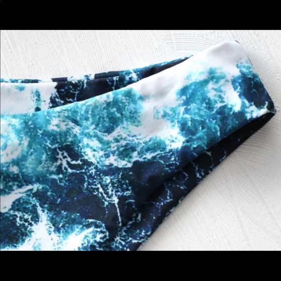♥️2/$15 (M) ZAFUL Ocean Print Bikini Bottoms - Picture 3 of 5
